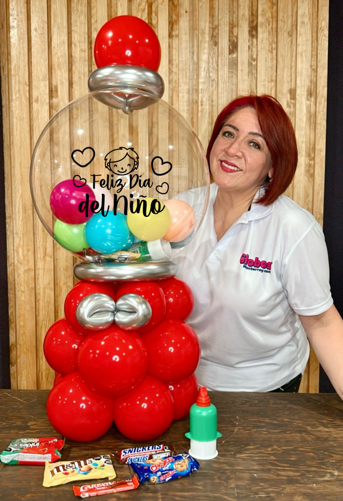 Bouquet de globos Maquina de Dulces