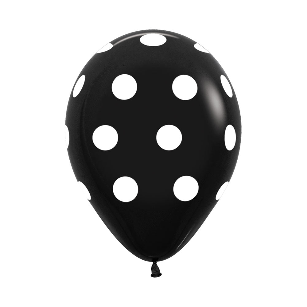 POLKA BLANCO FASHION NEGRO