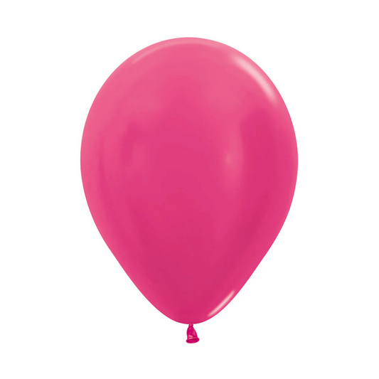 GLOBO LATEX METAL FUCSIA