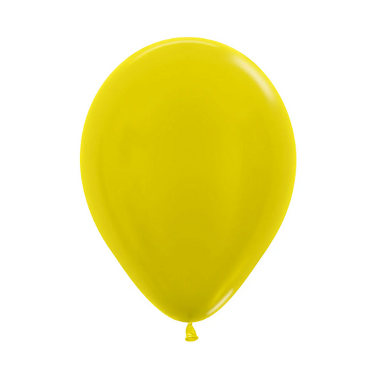 GLOBO LATEX METAL AMARILLO