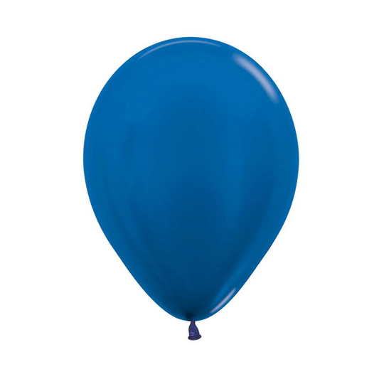 GLOBO LATEX  METAL AZUL