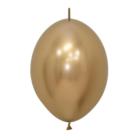 GLOBO LATEX LINK-O-LOON® REFLEX DORADO