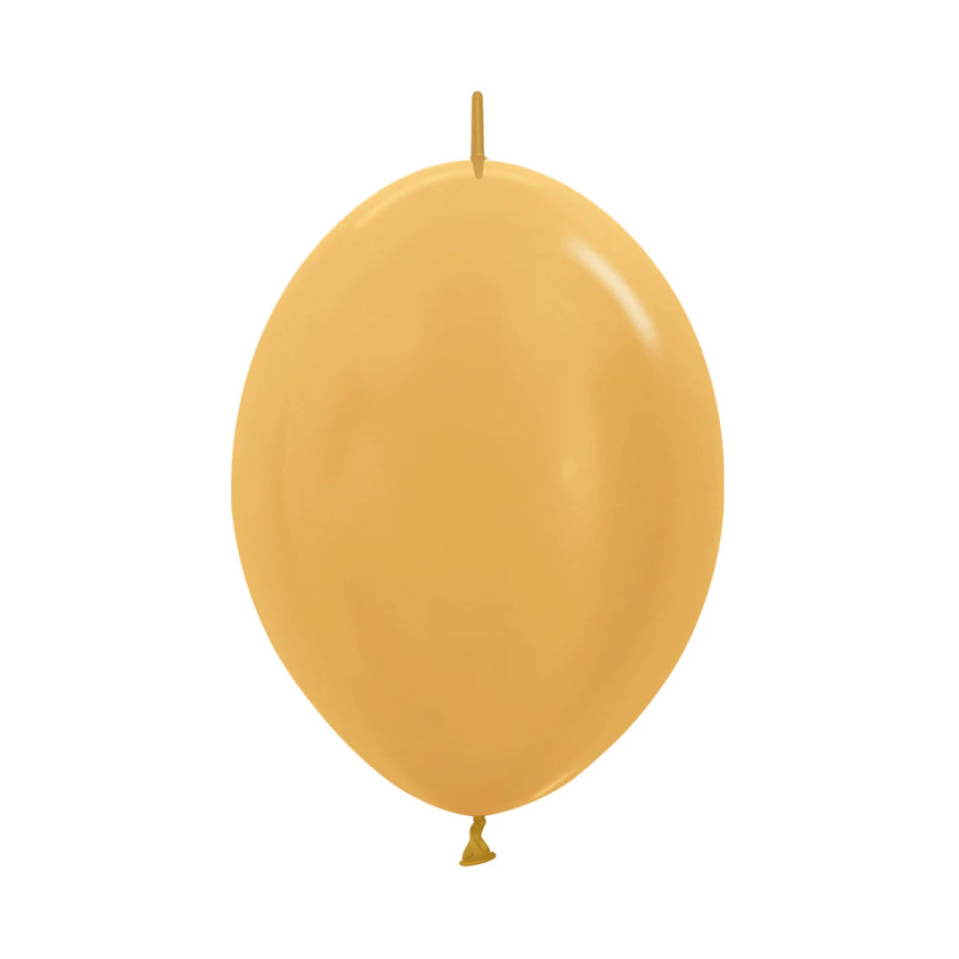 GLOBO LATEX LINK-O-LOON® METAL DORADO