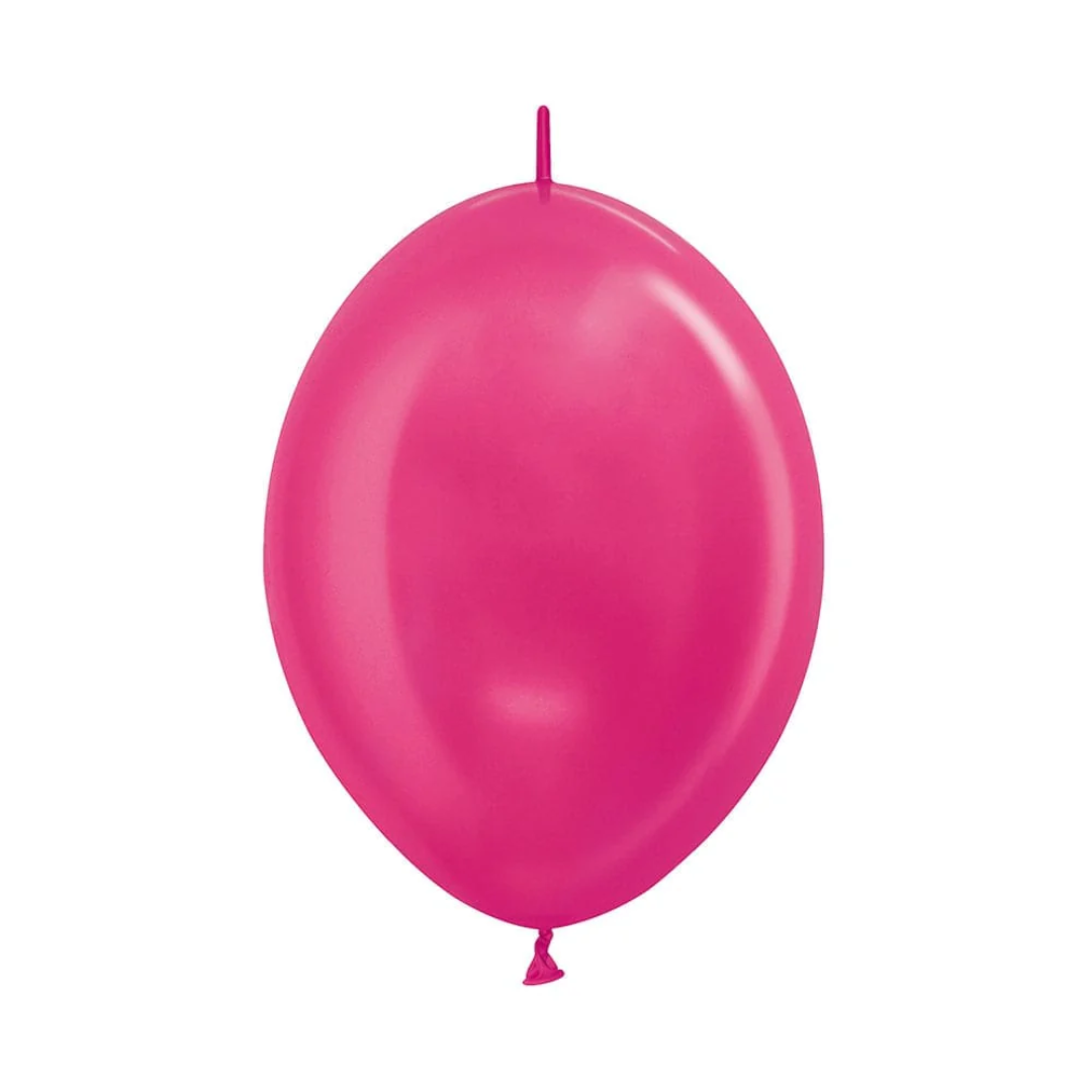 GLOBO LATEX LINK-O-LOON® METAL FUCSIA