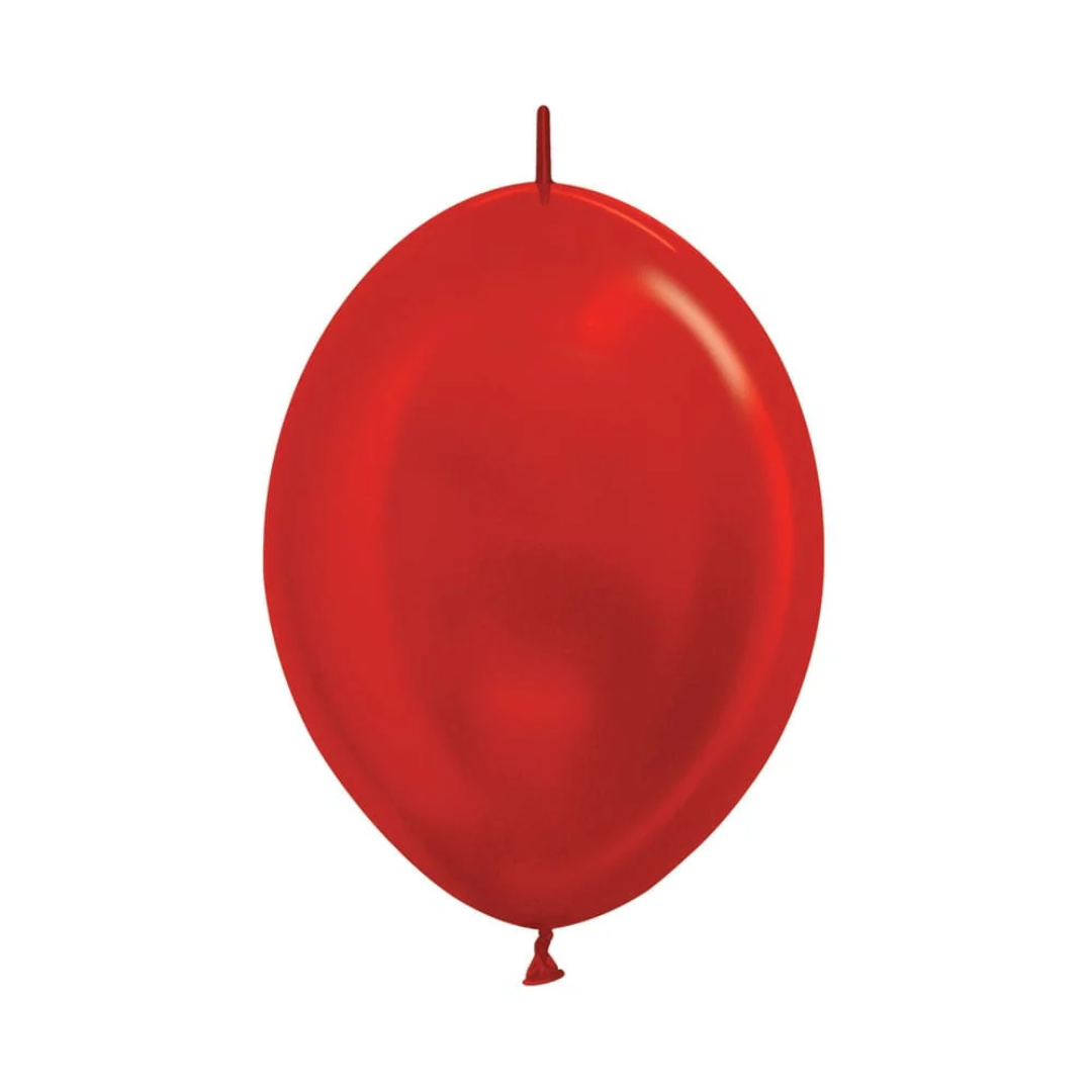 GLOBO LATEX LINK-O-LOON® METAL ROJO