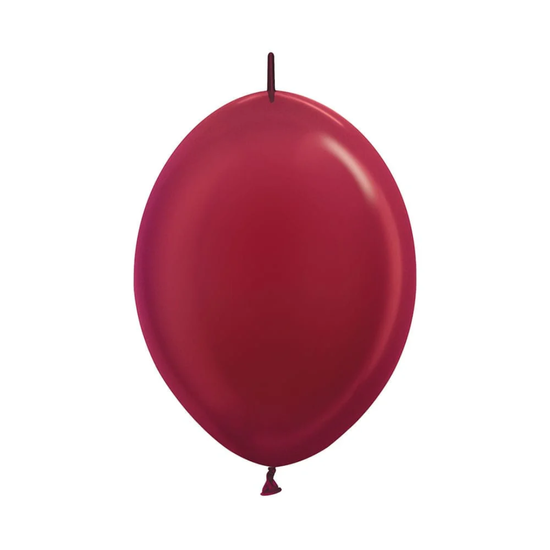 GLOBO LATEX LINK-O-LOON® METAL VINOTINTO