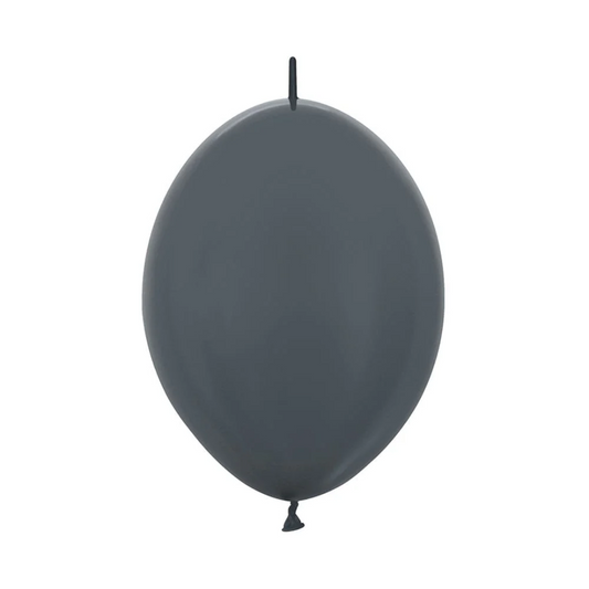 GLOBO LATEX LINK-O-LOON® METAL GRAFITO