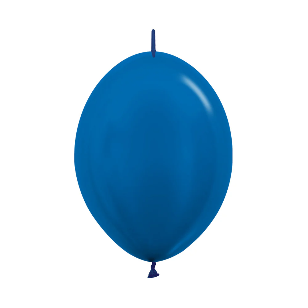 GLOBO LATEX LINK-O-LOON® METAL AZUL