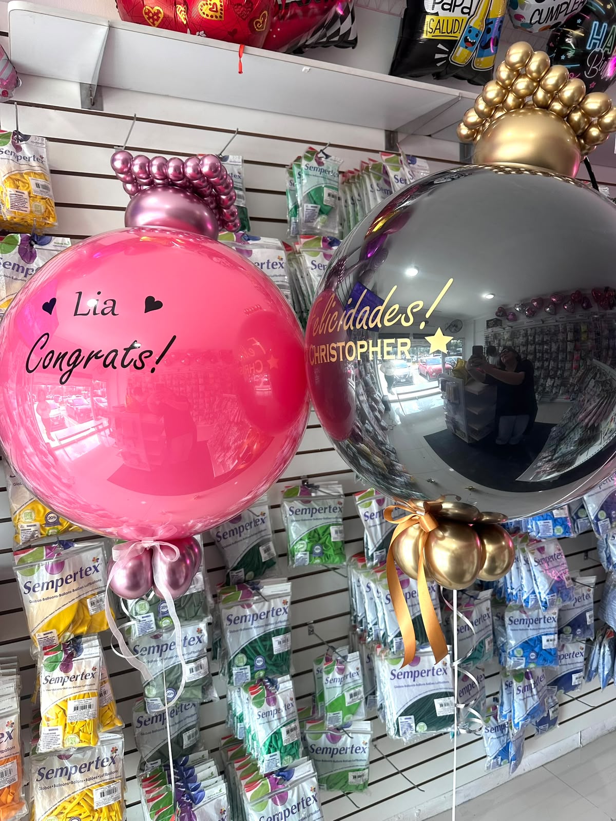 Burbuja de helio personalizada