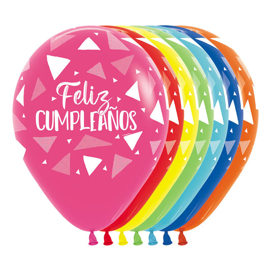 FELIZ CUMPLEAÑOS TRIANGULOS FASHION SURTIDO